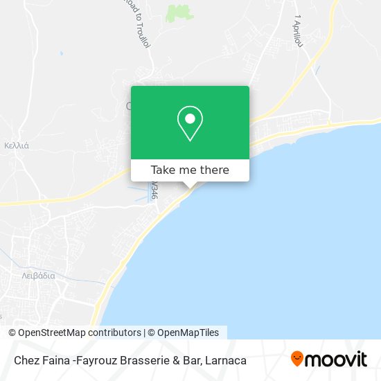 Chez Faina -Fayrouz Brasserie & Bar map