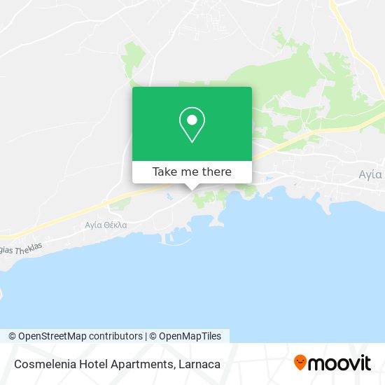 Cosmelenia Hotel Apartments χάρτης
