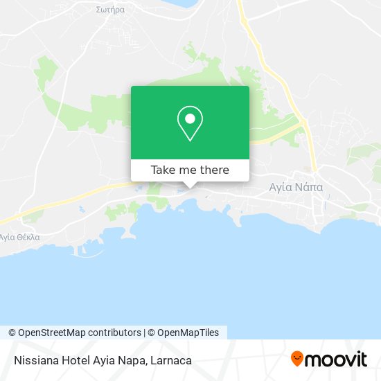 Nissiana Hotel Ayia Napa map