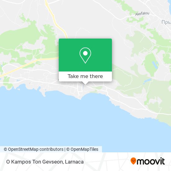 O Kampos Ton Gevseon χάρτης