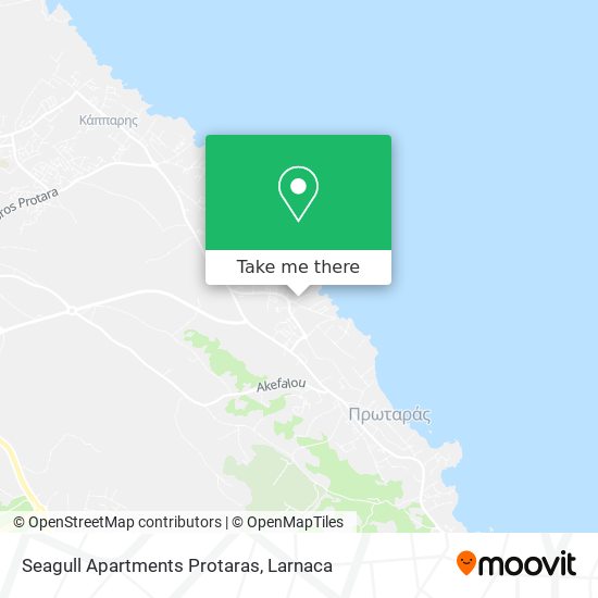 Seagull Apartments Protaras χάρτης