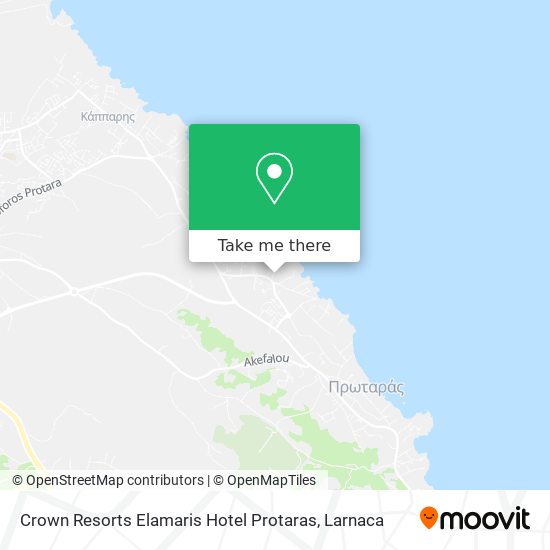 Crown Resorts Elamaris Hotel Protaras χάρτης