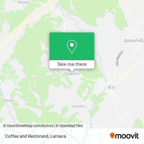Coffee and Restorand map