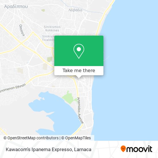 Kawacom's Ipanema Expresso map