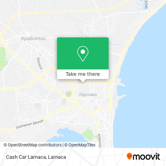 Cash Car Larnaca χάρτης