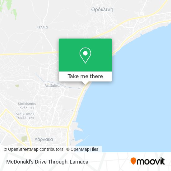 McDonald's Drive Through map
