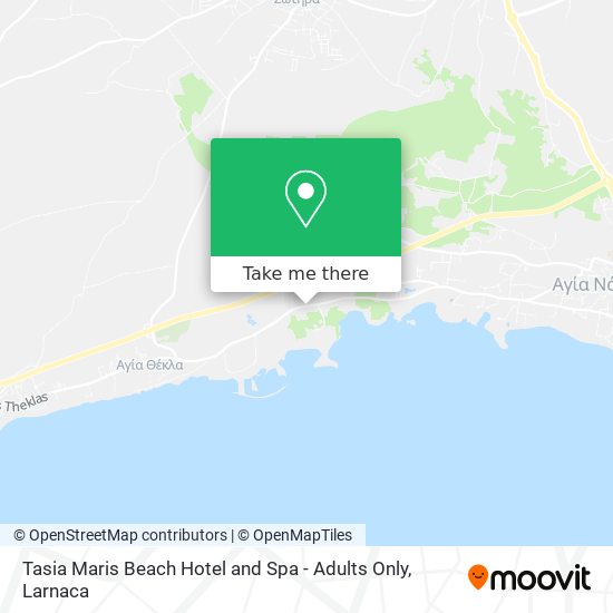 Tasia Maris Beach Hotel and Spa - Adults Only map