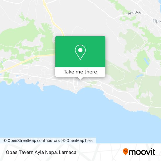 Opas Tavern Ayia Napa χάρτης