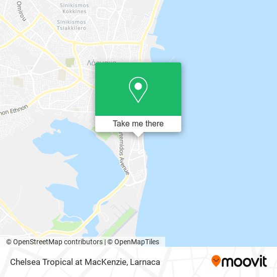 Chelsea Tropical at MacKenzie χάρτης