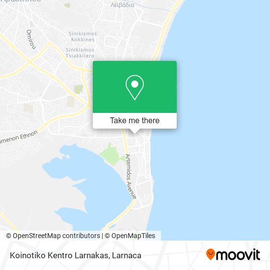 Koinotiko Kentro Larnakas χάρτης