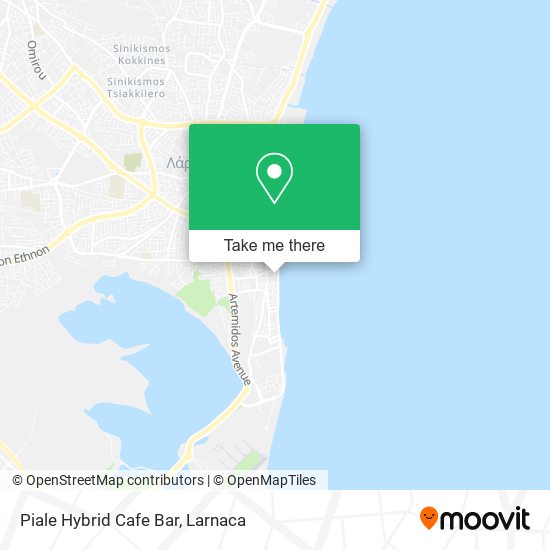 Piale Hybrid Cafe Bar χάρτης
