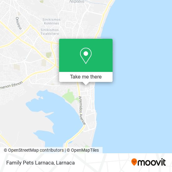Family Pets Larnaca map