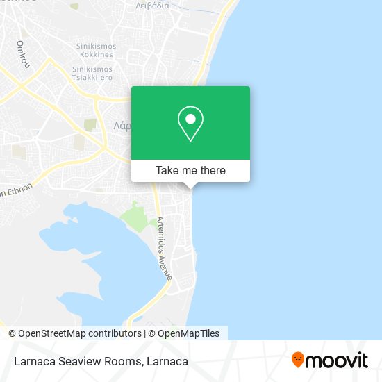 Larnaca Seaview Rooms χάρτης