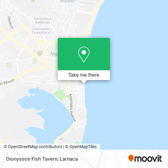 Dionyssos Fish Tavern χάρτης