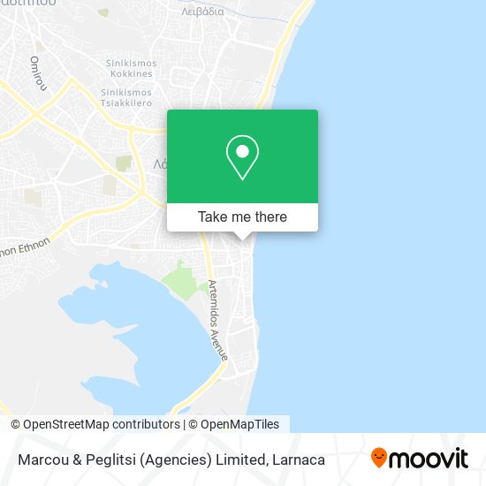 Marcou & Peglitsi (Agencies) Limited map