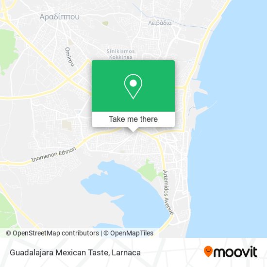 Guadalajara Mexican Taste map