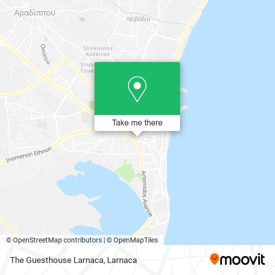 The Guesthouse Larnaca χάρτης