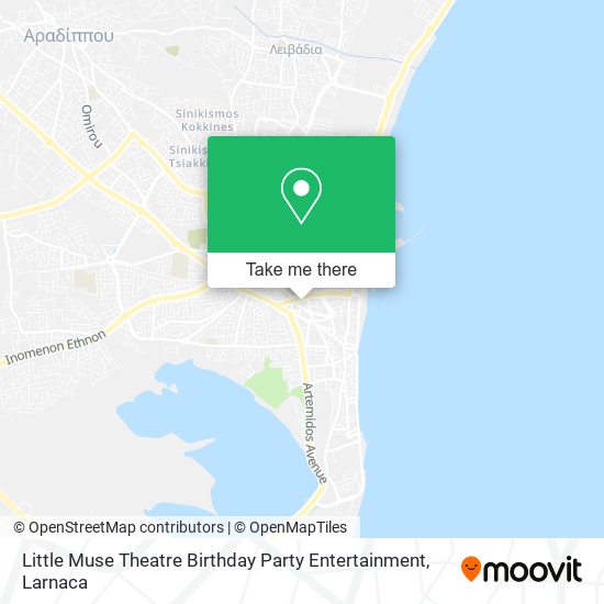 Little Muse Theatre Birthday Party Entertainment χάρτης