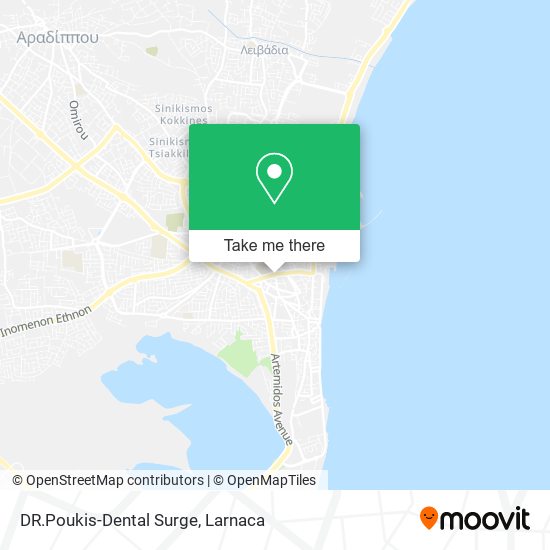 DR.Poukis-Dental Surge map