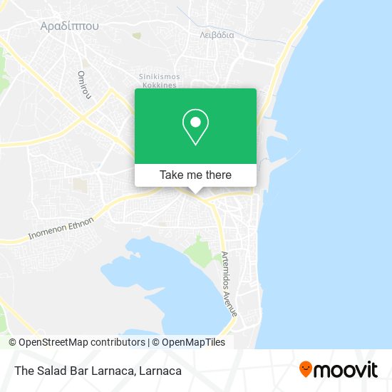 The Salad Bar Larnaca map