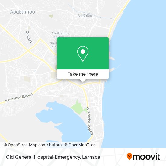 Old General Hospital-Emergency χάρτης