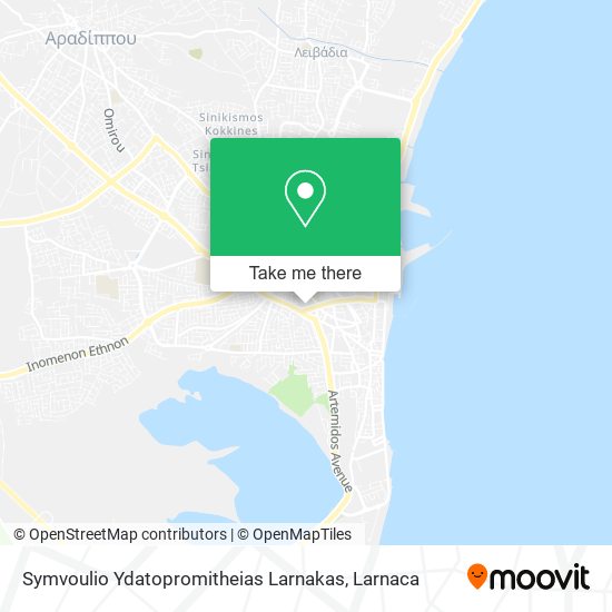 Symvoulio Ydatopromitheias Larnakas map