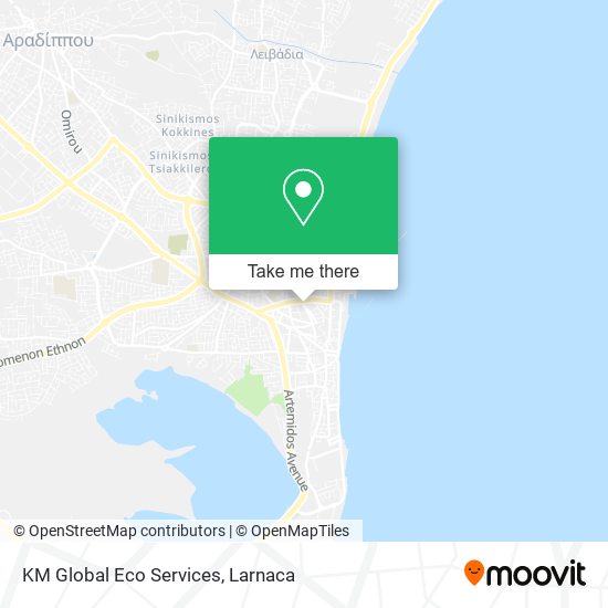KM Global Eco Services map