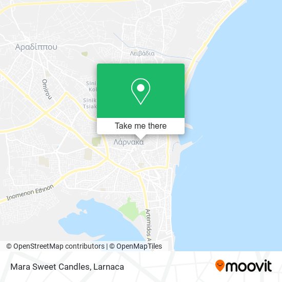 Mara Sweet Candles map