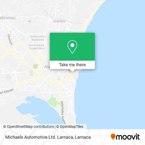 Michaels Automotive Ltd. Larnaca map