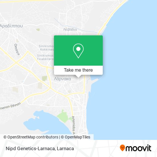 Nipd Genetics-Larnaca map