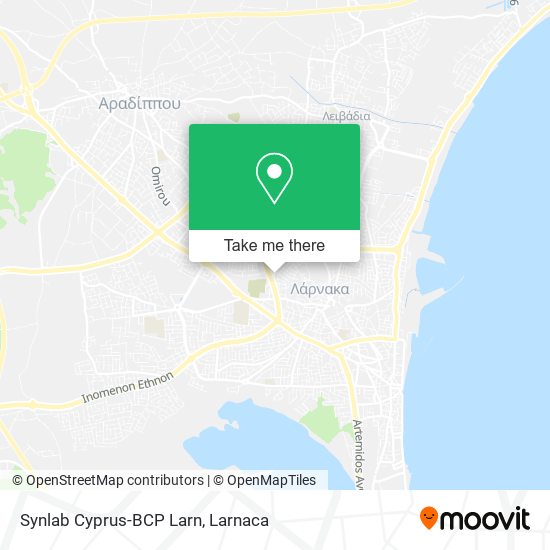 Synlab Cyprus-BCP Larn χάρτης