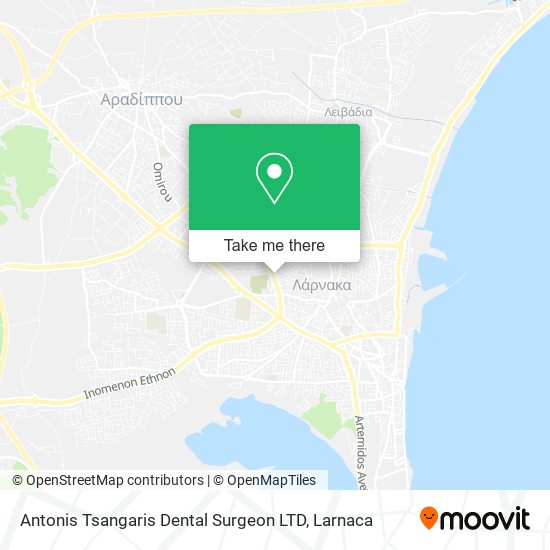 Antonis Tsangaris Dental Surgeon LTD map