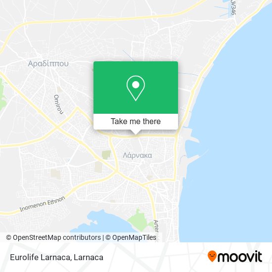 Eurolife Larnaca map