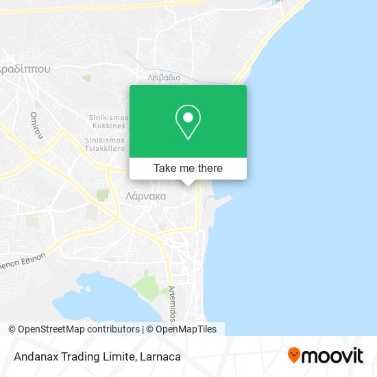 Andanax Trading Limite map