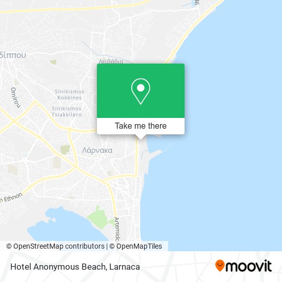 Hotel Anonymous Beach χάρτης