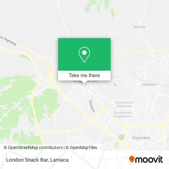 London Snack Bar χάρτης