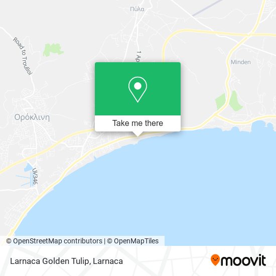 Larnaca Golden Tulip χάρτης