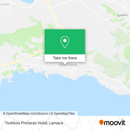 Tsokkos Protaras Hotel χάρτης