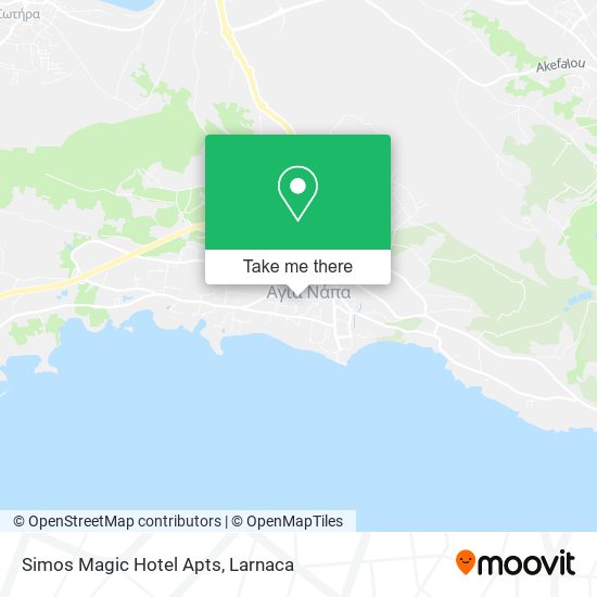 Simos Magic Hotel Apts map