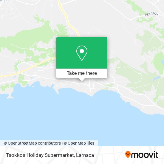 Tsokkos Holiday Supermarket χάρτης