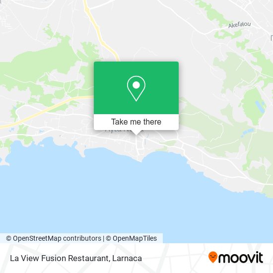 La View Fusion Restaurant χάρτης