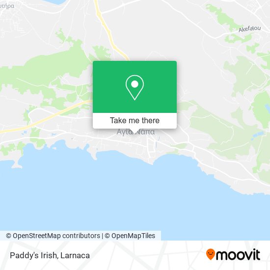 Paddy's Irish map