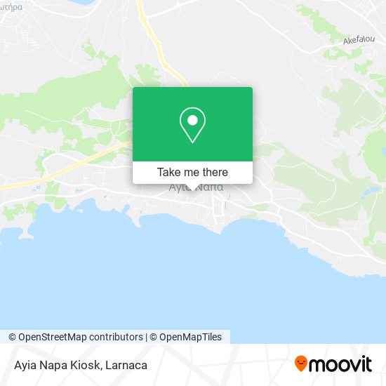 Ayia Napa Kiosk map