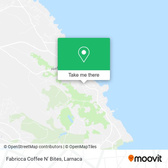 Fabricca Coffee N' Bites χάρτης