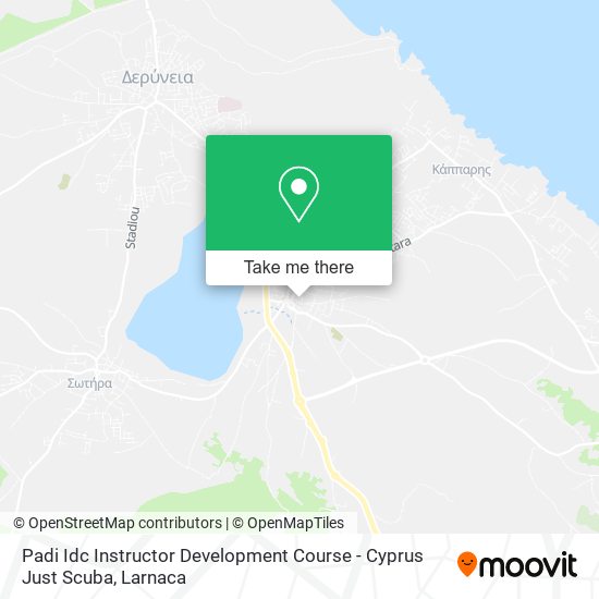 Padi Idc Instructor Development Course - Cyprus Just Scuba map