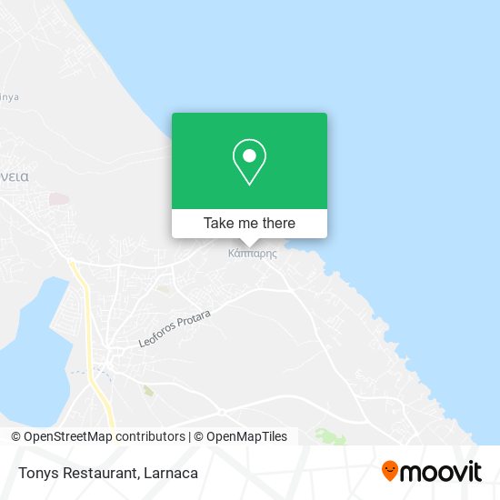 Tonys Restaurant χάρτης
