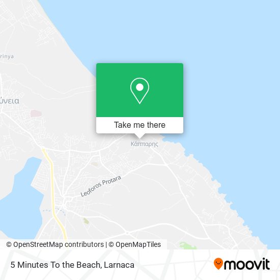 5 Minutes To the Beach map