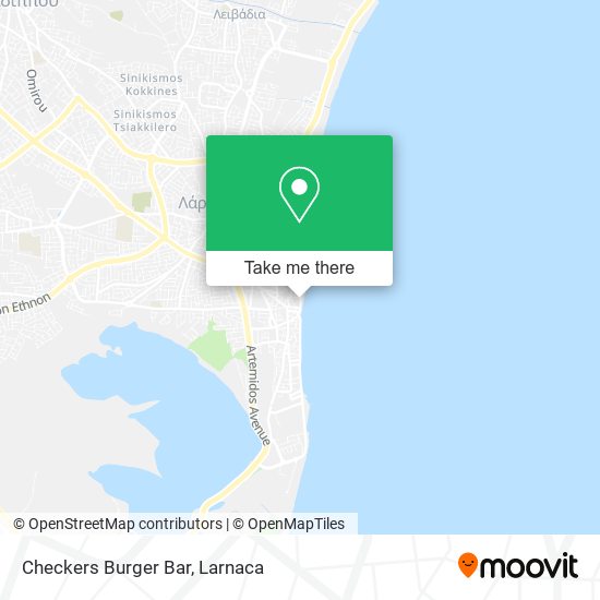 Checkers Burger Bar χάρτης