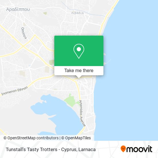 Tunstall's Tasty Trotters - Cyprus χάρτης
