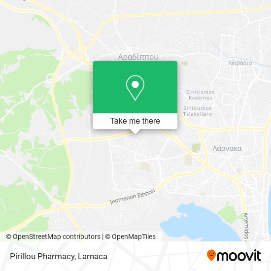 Pirillou Pharmacy map